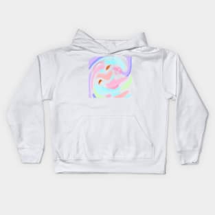 Colorful watercolor abstract texture art design Kids Hoodie